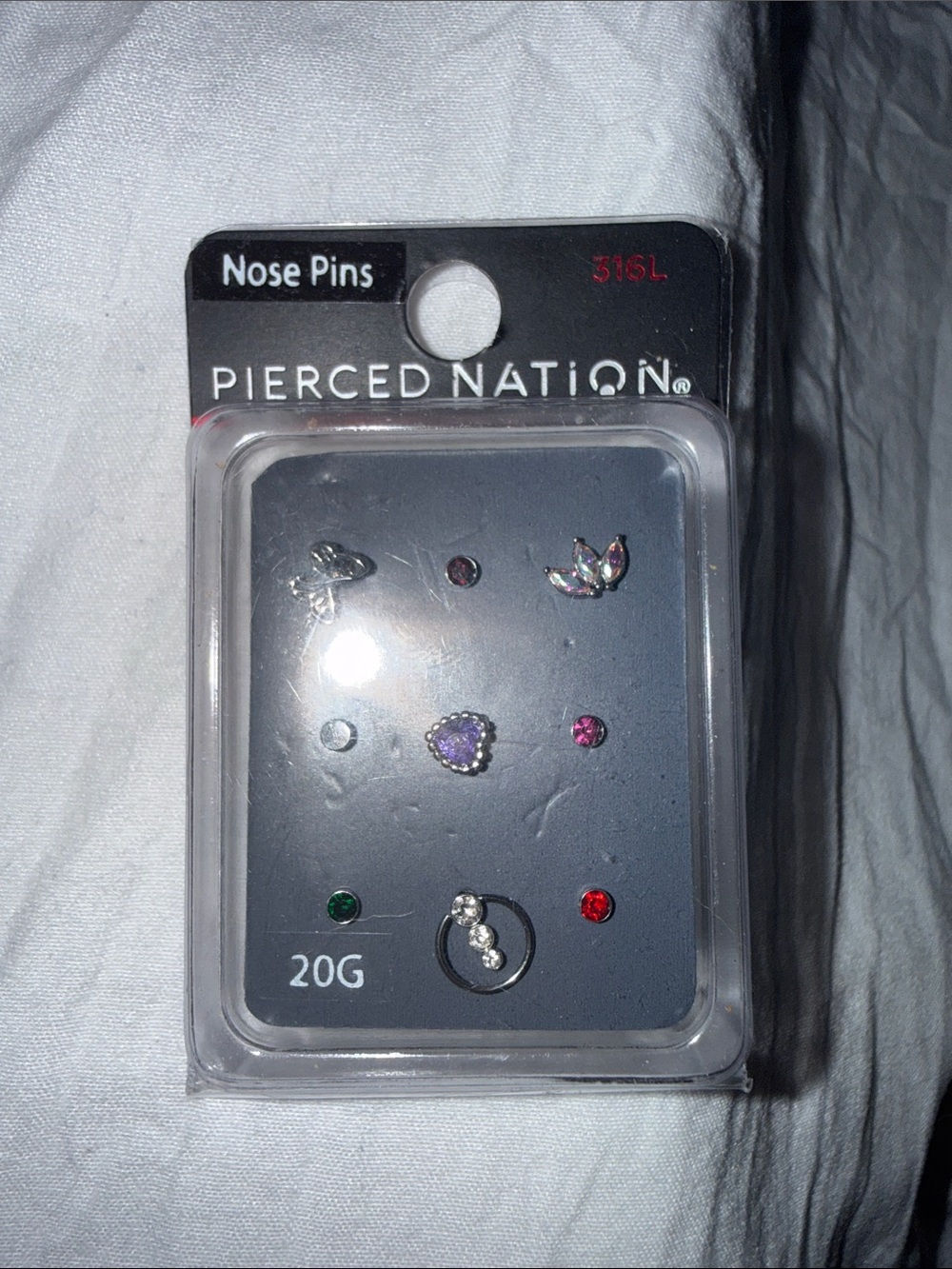 Nose Pins Set - Mixed Colors. Never used. Have too many
